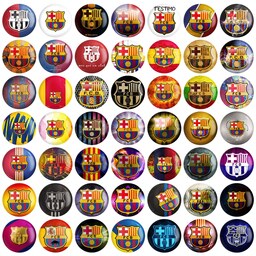 مگنت خندالو طرح باشگاه بارسلونا کد 109 مجموعه 50 عددی