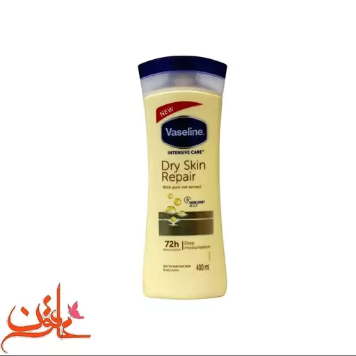 لوسیون بدن وازلین مدل Dry Skin Repair حجم 400 میلی لیتر