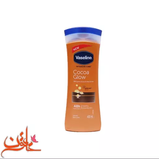 لوسیون بدن وازلین مدل Cocoa Glow حجم 400 میلی لیتر