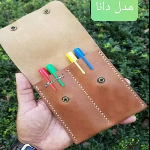 جامدادی چرم طبیعی 