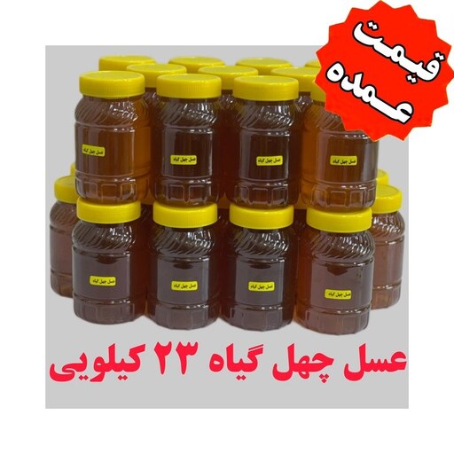 فروش عمده عسل چهل گیاه  ( 23 کیلو در ظرف های یک کیلویی)