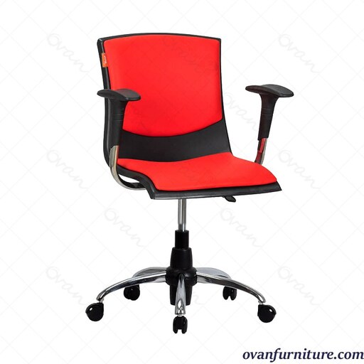 صندلی گردان چرخشی هیما دسته دار - 25 رنگ کالیته چرم هزینه ارسال پس کرایه