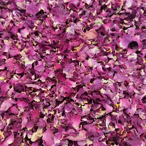 گل محمدی خشک از گلهای مخملی خشک کشده و کاملا قرمز 100گرمی 