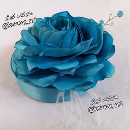 کاپ کلاه فرانسوی رز با گل آبی و ارسال رایگان 