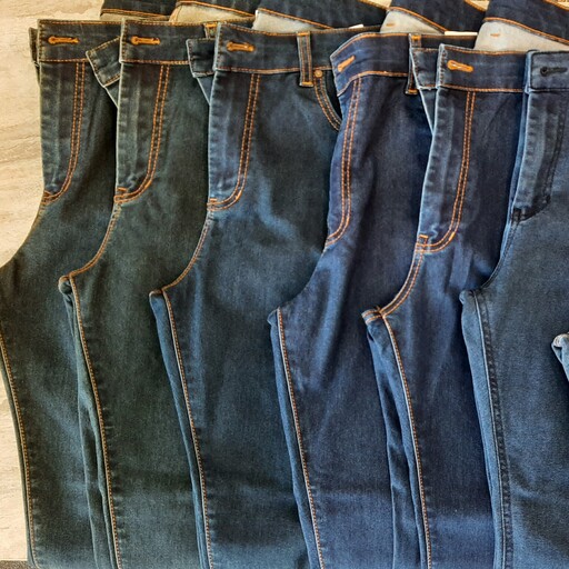 شلوار جین فیت  با کیفیت بالا و مرغوب و کشسانی  در سایز بندی  34  ،  36 ، 38  در رنگ تیره و روشن 