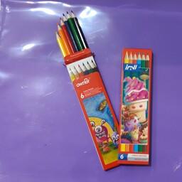 مداد رنگی  6 رنگ بلند البرز