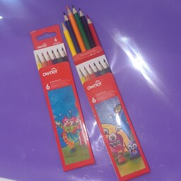 مداد رنگی  6 رنگ بلند اونر اصلی