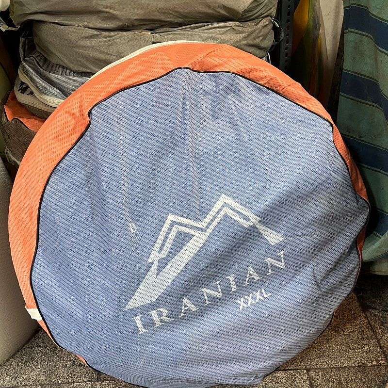چادر مسافرتی 12 نفره فنری تاشو جنس برنو با کف ضخیم و ارتفاع بلند مناسب ماشین کد3