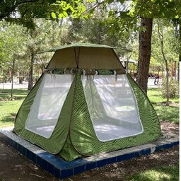 چادر مسافرتی و الاچیق 8نفره  ریپس مناسب کمپ سفر ماشین جنگل خیمه تجهیزات کد3