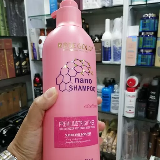 شامپو بدون سولفات  نانو رزگلد  Shampoo NANO Rose Gold