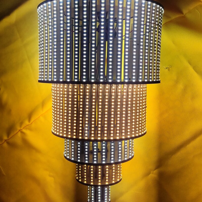 لامپ دست ساز لوستر 5 طبقه ال ای دی