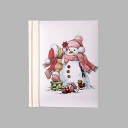 آلبوم عکس کودک آدم برفی، سایز 21x16 فریم سفید، 20 برگ، 40 صفحه
