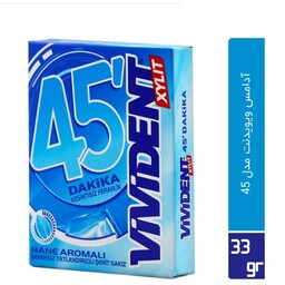 آدامس  ویویدنت 33 گرمی مدل   VIVIDENT 45 dakika nane aromali - با طعم نعنا 12 عددی
