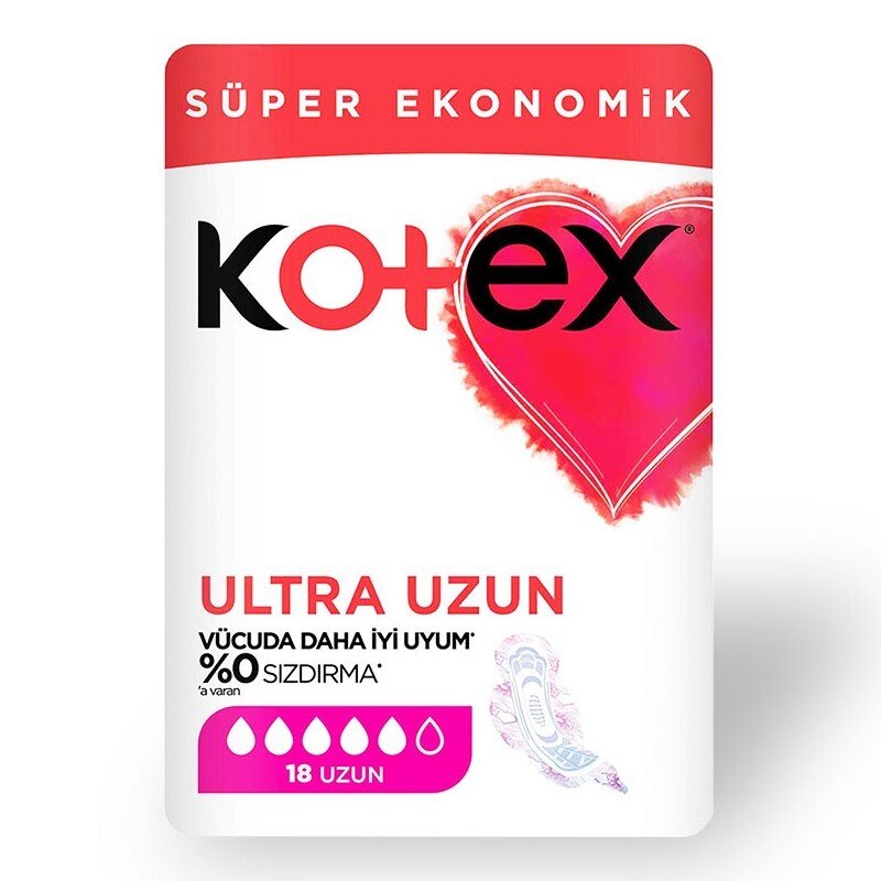 
نوار بهداشتی کوتکس kotex مدل Ultra طرح بلند با رویه ی کتان (18عددی)