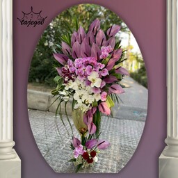 جام گل سبد گل تبریک عروسی افتتاحیه خواستگاره با گلارایی خاص و گل طبیعی درجه یک
