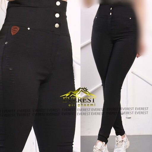 شلوار جین گندار زنانه از سایز 36 تا 60 - شلوار لی سایز بزرگ 