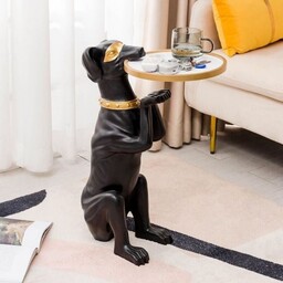 مجسمه دکوری سگ میزبان مدل نقاب دار