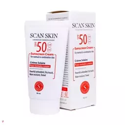 کرم ضد آفتاب رنگی پوست نرمال تا مختلط اسکن اسکین spf 50 در حجم 40 میلی لیتر 

