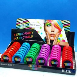 گچ مو رنگی سکه ای 6 رنگ جذاب و رنگدهی عالی به مو بدون آسیب به مو شستشو آسان