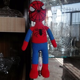 عروسک بافتنی مرد عنکبوتی مفتول گذاری شده