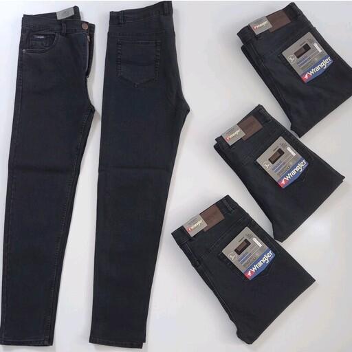 شلوار  جین راسته مردانه رنگ مشکی 