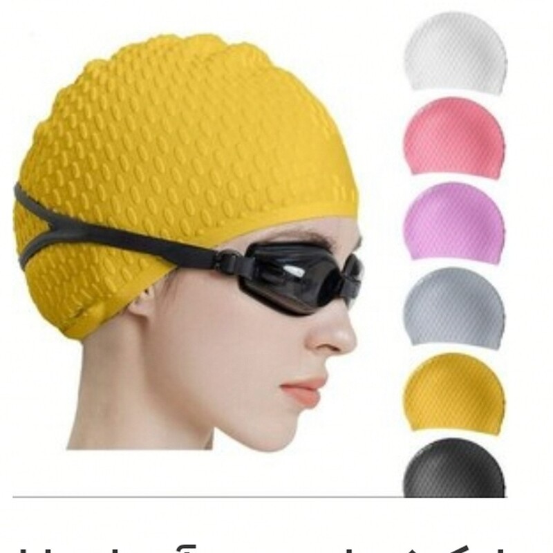 کلاه شنا حرفه ای اسپیدو سیلیکونی حباب داره پفکی خارجی رنگبندی