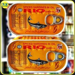 کنسرو ماهی ساردین با روغن امگا3 و طعم فلفلی برند ریو (125گرم) rio Spiced sardines