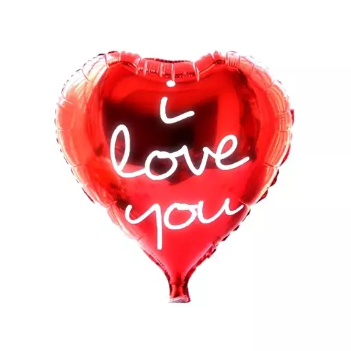 بادکنک قلب قرمز i love you