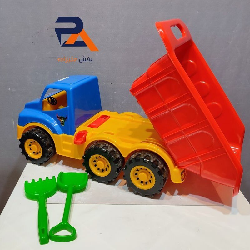 اسباب بازی ماشین کامیون مگا وولو200کیلویی سروش ساخت شده از پلاستیک فشرده 