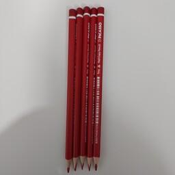 مداد قرمز پیکاسو سه گوش بسته 5 عددی