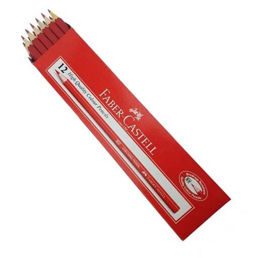 مداد قرمز فابر کاستل اصل بسته 12 عددی