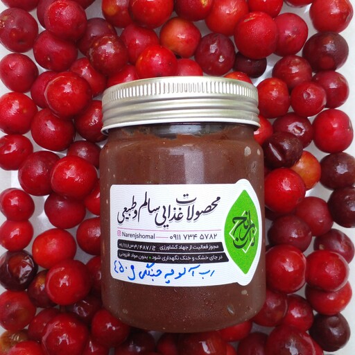 رب آلوچه خانگی  - جنگلی شمال ،  غلیظ سالم 450 گرم 