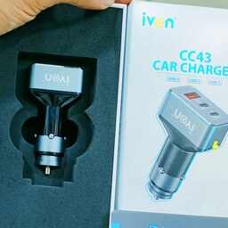 شارژر فندکی خودرو ivon مدل cc43