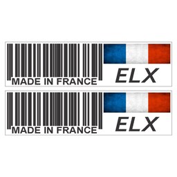 برچسب بدنه خودرو طرح بارکد مدل ELX کد SL017 بسته دو عددی