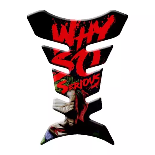 برچسب باک موتور سیکلت طرح Why so serious کد SM008 