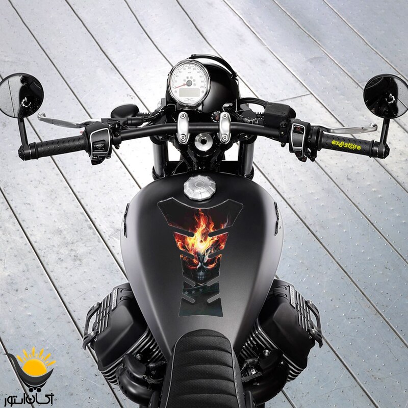 برچسب باک موتور سیکلت طرح اسکلت کد SM003 