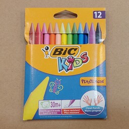 مداد شمعی 12 رنگ بیک