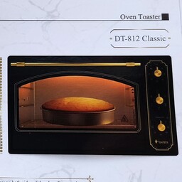 آون توستر داتیس مدل 812کلاسیک 32لیتری     رنگ بدنه مشکی دستگیره طلایی با18ماه ضمانت 