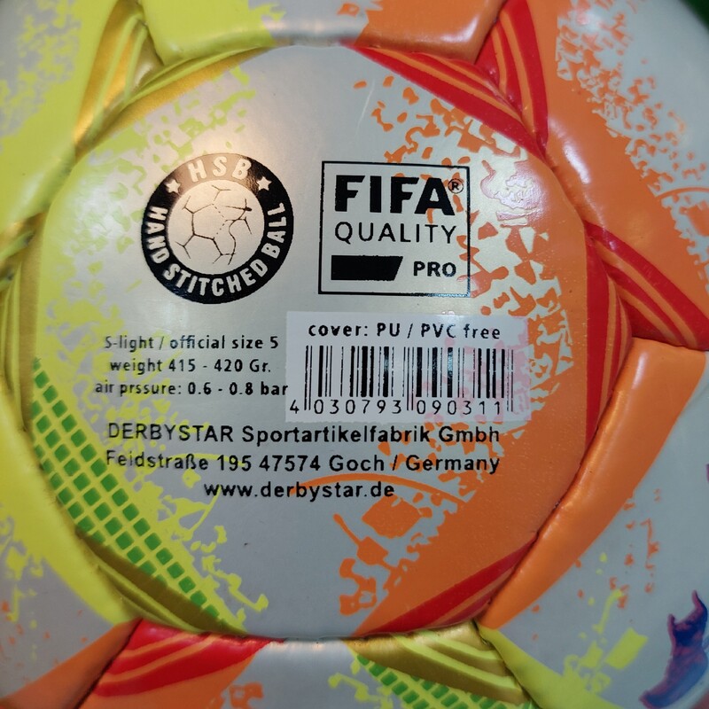 توپ فوتبال سایز 5 درجه یک شرکتی دربی استار  با کیفیت ضمانتی