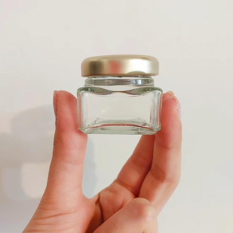 شیشه گیفت کوچک مربعی 3.5 سانتی (10 عددی)