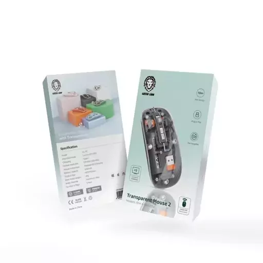 ماوس بی سیم گرین لاین مدل Transparent Mouse 2 با گارانتی