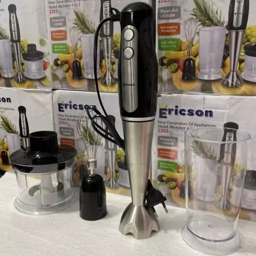 گوشت کوب برقی 4کاره اریکسون،گوشتکوب برقی ،خردکن ،همزن ،مخلوط کن ، غذا ساز ،Ericson