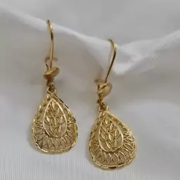 گوشواره طرح طلا،گوشواره زنانه طرح طلا،گوشواره اشکی طرح طلا 