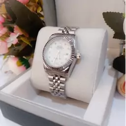 ساعت رولکس مردانه DATEJUST با کیفیت سیلور صفحه صدفی  تاریخ دار