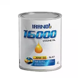 روغن موتور ایرانول 16000 حجم 4 لیتر 20w50 SL(پس کرایه)