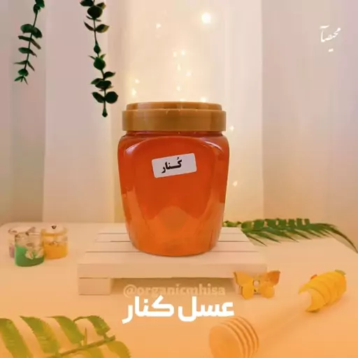 عسل کنار طبیعی محیصآ یک کیلویی  با طعم و عطر فوق العاده ( امکان فروش بصورت حلبی و عمده )