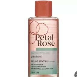 تونر صورت آبرسان  و مغذی کننده و ضد پیری و التهابمناسب پوست چرب و مستعد آکنه پتال رز PETAL ROSE