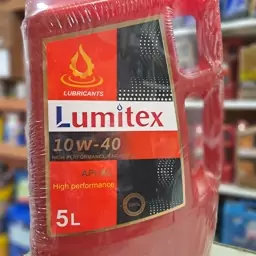 روغن موتور لومیتکس Lumitex پنج لیتری 10w40 سطح کیفی SL