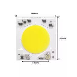 چیپ 50 وات 220 ولت سفید مهتابی COB Cob 220V مهتابی 50W گرد آنتی شوک دار