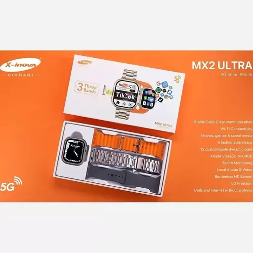 ساعت سیم کارت خور حافظه 64 گیگ MX2 ULTRA